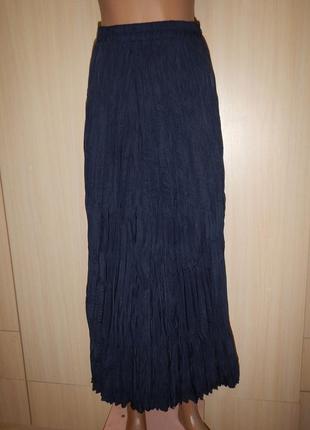 Легкая длинная юбка из жатой ткани bonita p.38