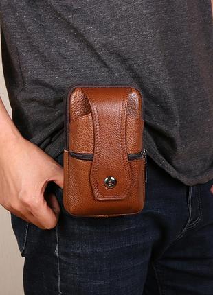 Мужская поясная сумка, барсетка кошелёк