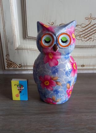 Скарбничка керамічна Сова OWL  20х10х11 см