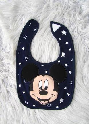 Слюнявчик на липучці міккі маус disney mickey mouse primark