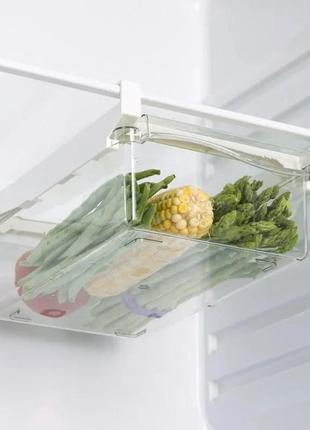 Кухонный держатель выдвижной прозрачный контейнер для фруктов,...