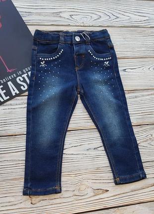 Стрейчеві джинси для дівчинки на 1-1.5 роки ovs