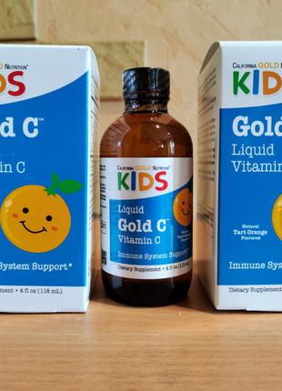 California Gold Nutrition, витамин C в жидкой форме для детей