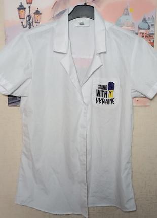 Рубашка блузка школьная белая