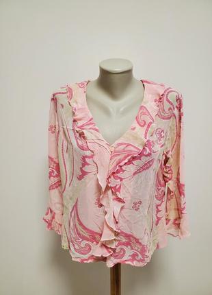 Шикарна брендова шовкова ніжна блузка 100% натуральний шовк