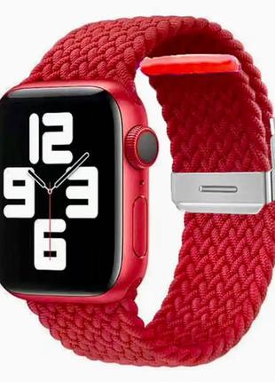 Тканевый ремешок для Apple Watch 38/40/41 мм (красный)