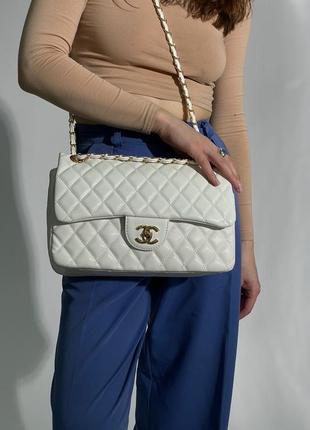 Женская сумка white/gold из экокожи