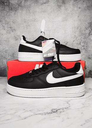 Якість оригінал • nike air force 1 low black/white original му...