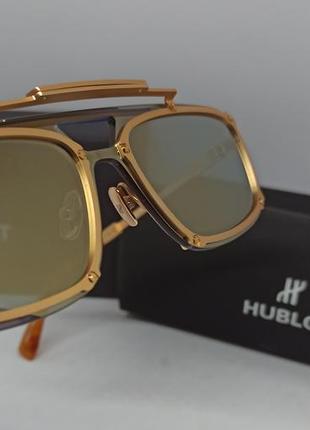 Hublot h 040 очки унисекс солнцезащитные золотые зеркальные в ...