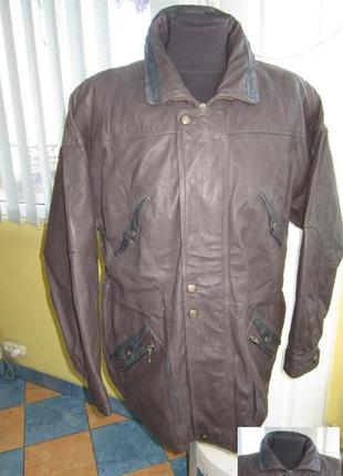 Большая утеплённая мужская кожаная куртка. германия. лот 853