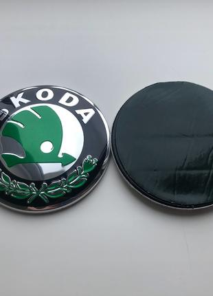 Ємблема значок на капот, багажник Skoda Шкоду 79 мм, значок Шк...