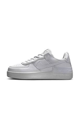 Женские кроссовки nike air force 1 shadow all white
