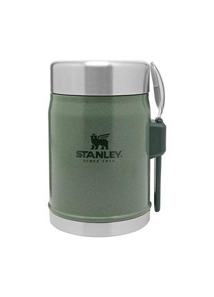 Stanley CLASSIC HAMMERTONE GREEN Термос для Їжі з ложкою 400мл...