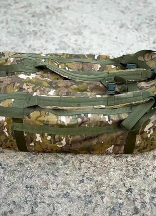 Сумка-рюкзак военная непромокаемая мультикам, 110 л
