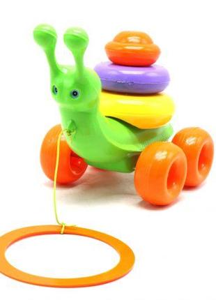Развивающая игрушка "Улитка", зеленый