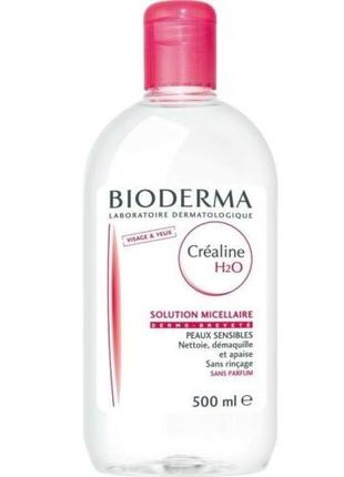 Bioderma Crealine Sensibio H2O міцелярна вода 500 мл