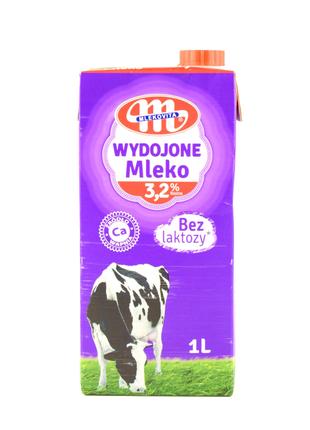 Молоко без лактозы Mlekovita Lacoste free milk 3,2% Польша