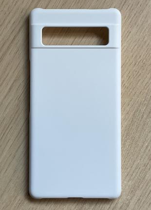 Google Pixel 7a чехол белый, матовый, ударопрочный пластик