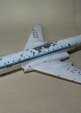Модель самолета ТУ-124, металлическая модель ту 124, самолет ссср