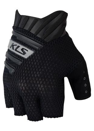Рукавички з короткими пальцями KLS Cutout 022 чорний XS