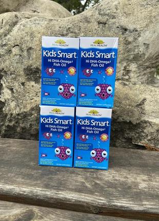 Омега 3 для детей kids smart bioglan фруктовый вкус, 30 штук