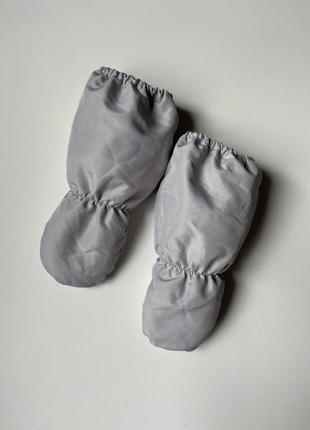 Тёплые краги рукавички для малыша 3/12 месяцев