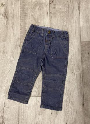 Новые джинсы вельветовые john lewis размер 18-24 месяцев