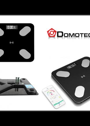 Цифрові підлогові ваги побутові Domotec MS-2017 180 кг Smart APP