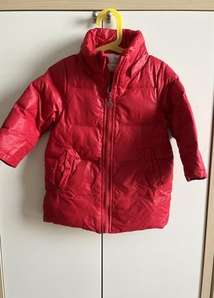 Зимняя куртка для девочки, 86-92 см (пух, перо)