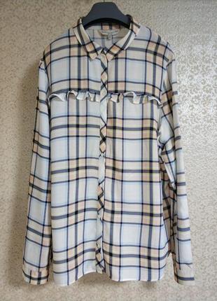 Стильная рубашка блуза блузка котинка бренд f&amp;f, р.20