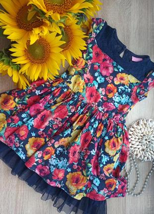 Яскрава сукня плаття 👗 на літо в квітковий принт