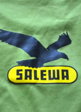 Salewa (s) салатовая футболка с логотипом на спине