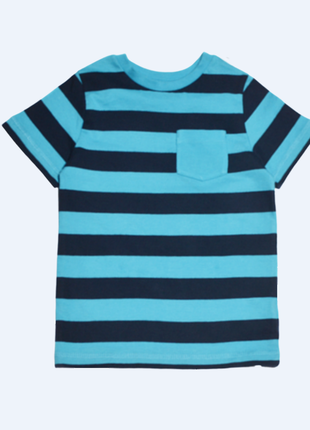 Полосатая синяя футболка mothercare на мальчика 3 года