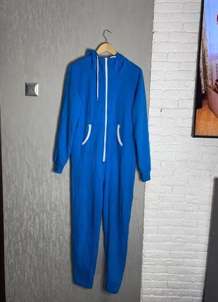 Кигуруми тепла сплошная пижама blue motion, xxl-xxl