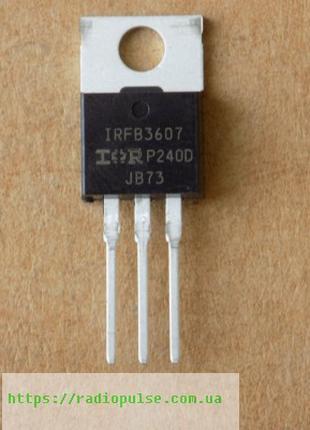 Транзистор IRFB3607 оригінал , TO220