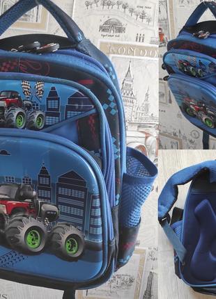 Рюкзак шкільний ортопедичний монстр трак Monster Truck першокласн