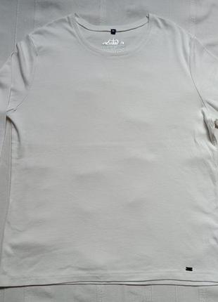 Navigazione біла бавовняна футболка з довгим рукавом р.44/xl/xxl
