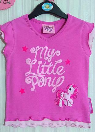 Розовая футболка my little pony р. 3-4 года