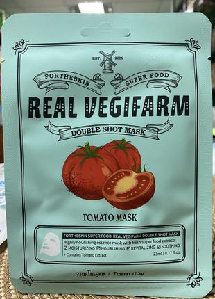 Освітлювальна маска для обличчя з екстрактом томату Fortheskin...