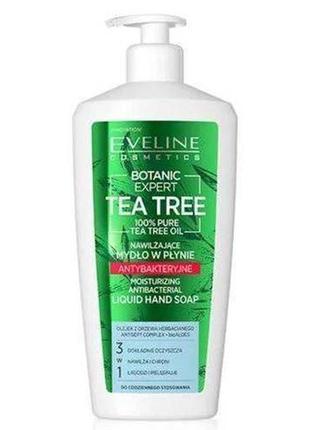 Жидкое увлажняющее мыло для рук eveline botanic expert tea tre...