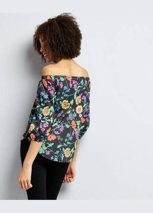 Роскошная блуза в цветочный принт new look