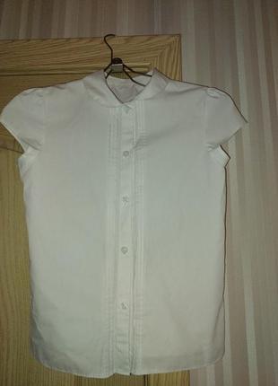 Белая школьная блузка george
