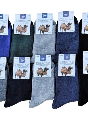 Носки детские Корона верблюжья шерсть 31-36 разноцветные