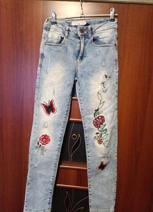 Zara kids,джинсы для девочки р 152