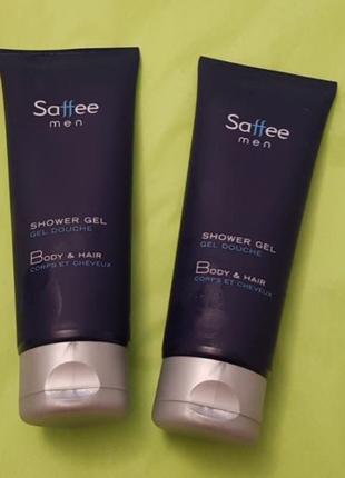 Saffee men shower gel body & hair гель для душу для тіла і волосс