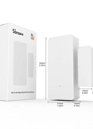 Sonoff DW2 вай-фай wi-fi датчик открытия/закрытия двери/окна у...