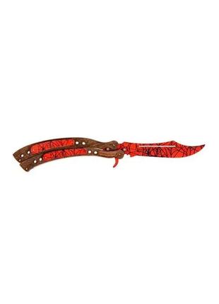 Нож деревянный сувенирный "бабочка паук" сувенир-декор bal-s