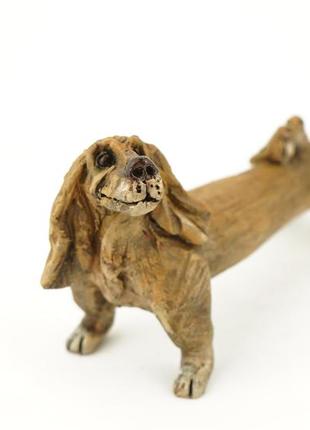 Статуэтка собака такса керамическая