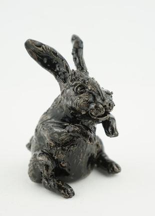 Статуэтка кролик 2023 фигурка кролик gift rabbit black подарун...
