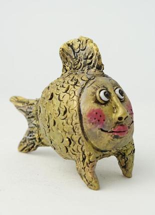 Рибка фігурка статуетка у вигляді золотої рибки рыбка статуэтк...
